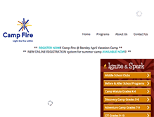 Tablet Screenshot of campfirenorthshore.org